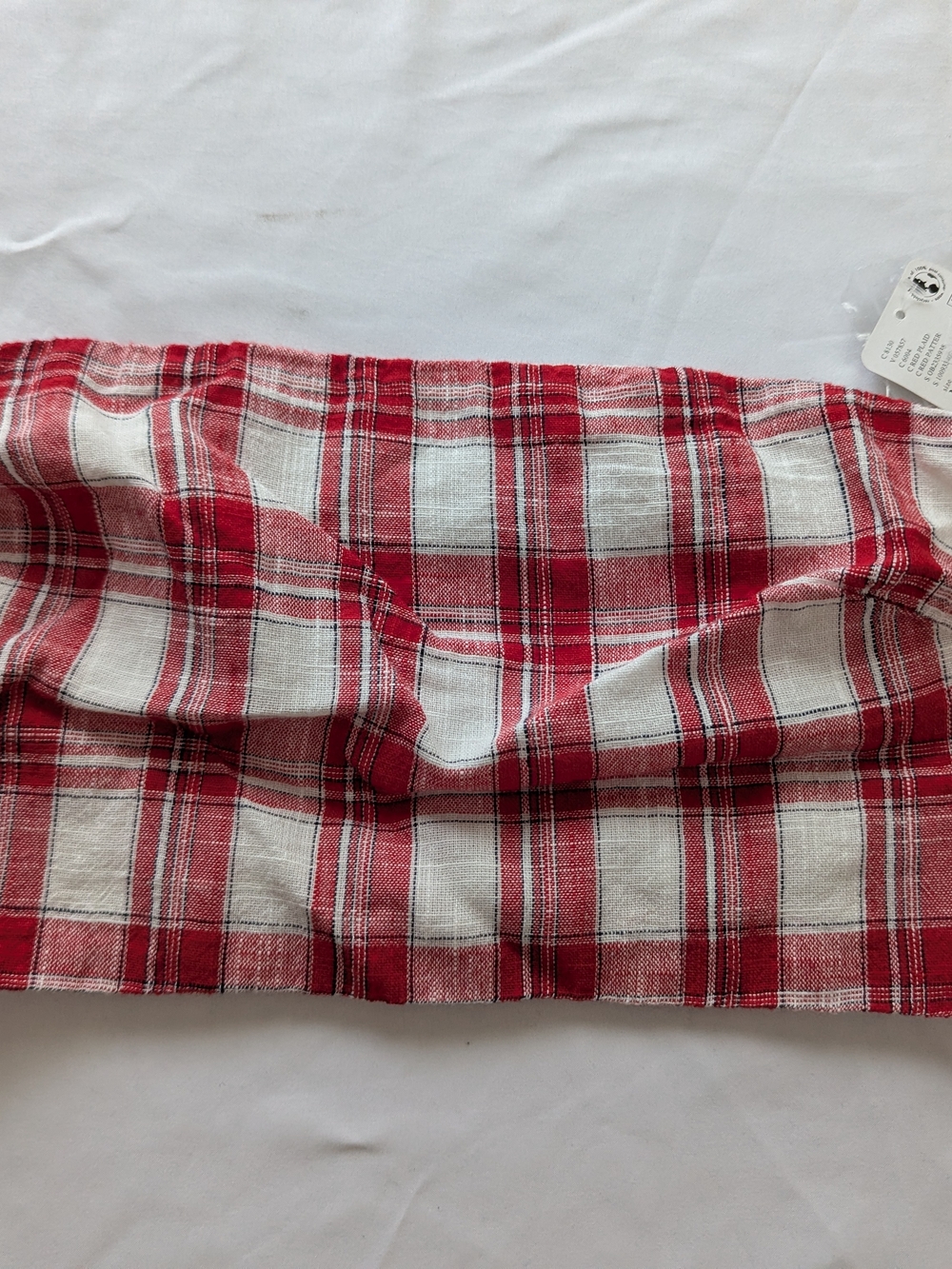 Free People Red and White Plaid Maxi Skirt with Side Bow And Matching Crop Top - Picture 11 of 12